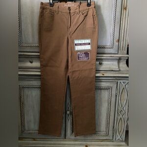 Gloria Vanderbilt Tobacco colored, rail straight jeans